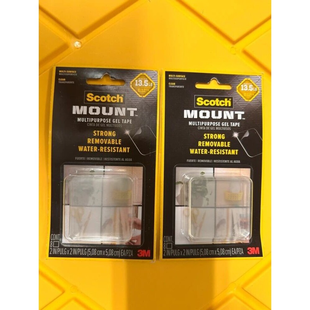 Scotch Mount Multipurpose Gel Tape: Strong, Removable, Water Resistant
